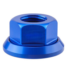Bike M10 Hubs Nut Flanged Before Rear Wheel Lock Screw-Blue