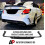 For Mercedes C Class W205 Black Diffuser Lip Spoiler 1
