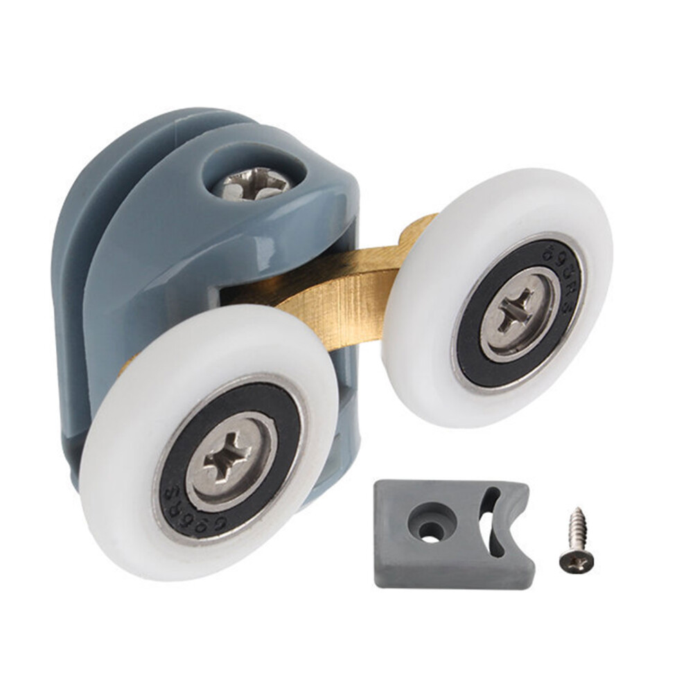 Shower Door Wheels Sliding Glass Door-Gray Upper Wheel 23Mm 7704000152259