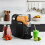 Living And Home Black Slush Machine with 5 Drink Modes & Rinse Function 1