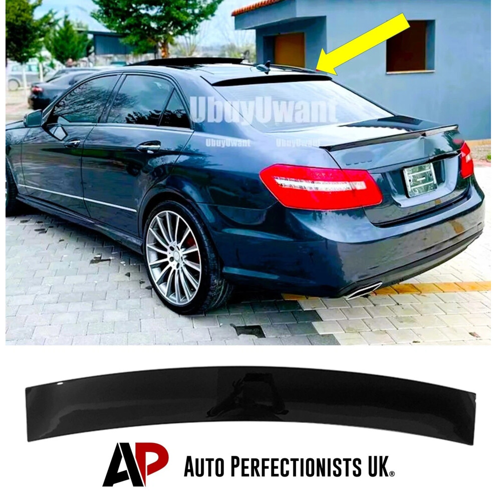 For Mercedes E Class W212 Rear Roof Spoiler Black 5056884808763