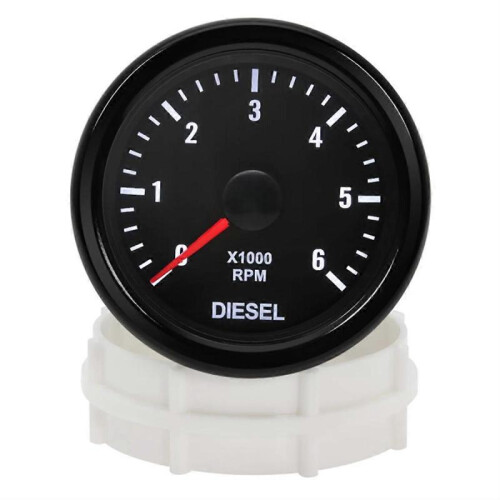 2inch 52MM 0-6000 RPM Tachometer Backlight Tacho Meter Electrical ...