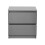 Living And Home 2-Drawer Wooden Nightstand Bedside Table in Grey 3