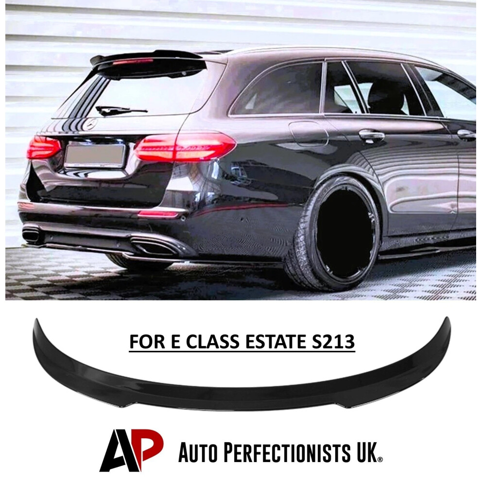 For Mercedes E Class W213 S213 Estate Spoiler Black 5056884808770