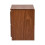 Living And Home 2-Drawer Wooden Nightstand Bedside Table in Walnut Colour 4