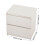 Living And Home 2-Drawer Wooden Nightstand Bedside Table in White 6