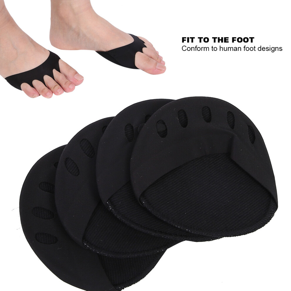 Black Pain Relief Forefoot Patches 2 Pairs For High Heeled Shoes Comfort