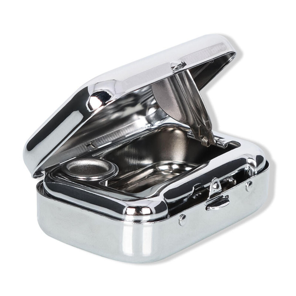 Portable Metal Ashtray With Lid, Windproof Car Ash Tray For Outdoor, Cigars 9067246746063
