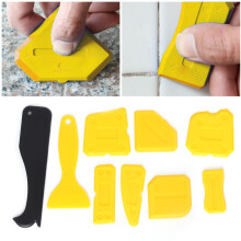 Door & Window Silicone Sealant Remover Kit 9Pcs Hand Operated Glass Scraper Set