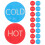 15 Pairs Warmte En Sticker: Waterindicator Labels Voor 10