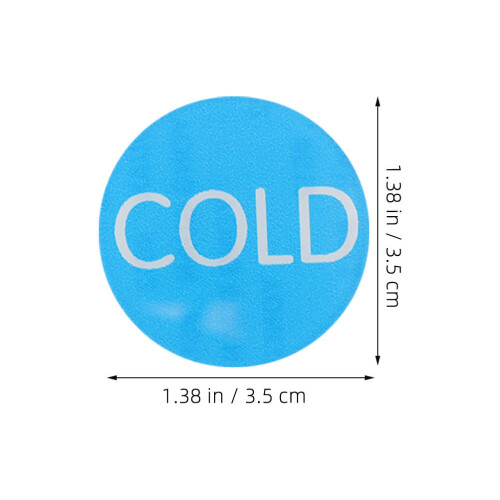 15 Pairs Warmte En Sticker: Waterindicator Labels Voor 1