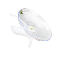 Strong Dish Hamster Wheel Easy to Clean Plastic Small Pet-White