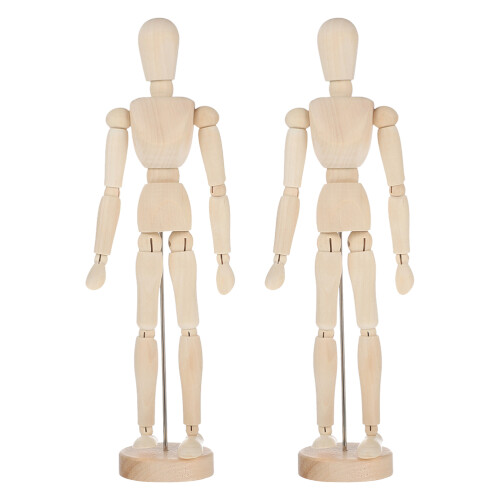 2Pcs Enfeite De Marionete Articulado Sem Acabamento 1