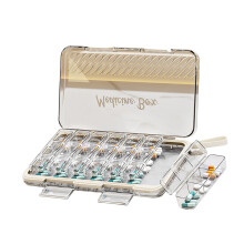 Daily Amount Medicine Container Travel Friendly 7 Day-White