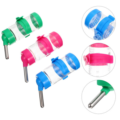 3Pcs Garrafas Domésticas Resistentes Para Chinchila E Hamster 1