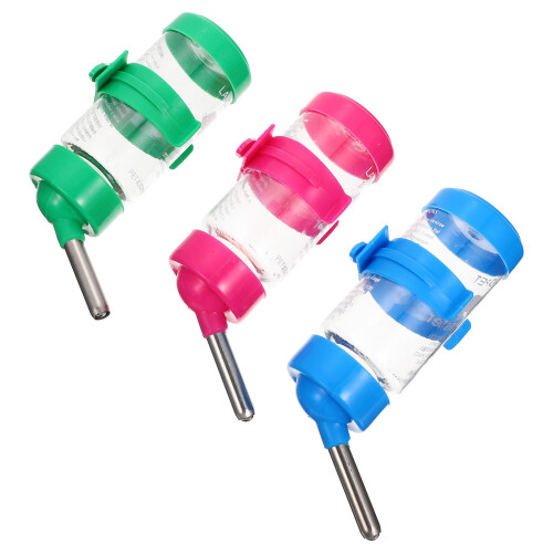 3Pcs Garrafas Domésticas Resistentes Para Chinchila E Hamster 2