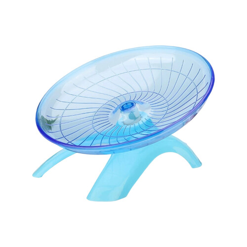Simple Hamster Exercise Dish Stable Flying Disk Plan Quiet-blue