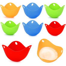 Multifunctional Cookware Egg Poaching Cup, Nonstick Silicone Poached Egg Cooker With Easy to Clean Surface, Food Grade Silicone Microwave Stovetop Com