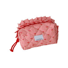 Fashion Makeup Bag Handbag Travel Cosmetic Bag Waterproof-Red