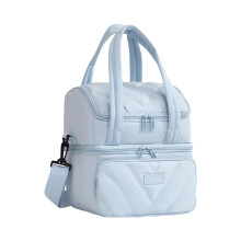 Premium Thermal Food Bag Polyester Double Layer Insulation-Blue