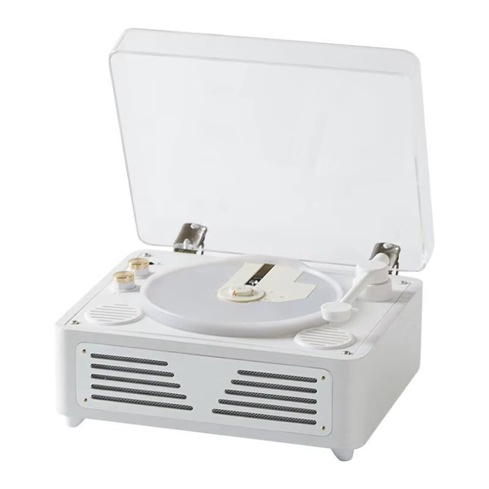 CD Player Retro Bluetooth 5.0 Stereo HIFI Audio Speaker Portable Desktop CD Player for Home B