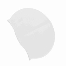 Unisex Silikon Schwimmkappe Weiß – Wasserdicht, Dick & Elastisch Design