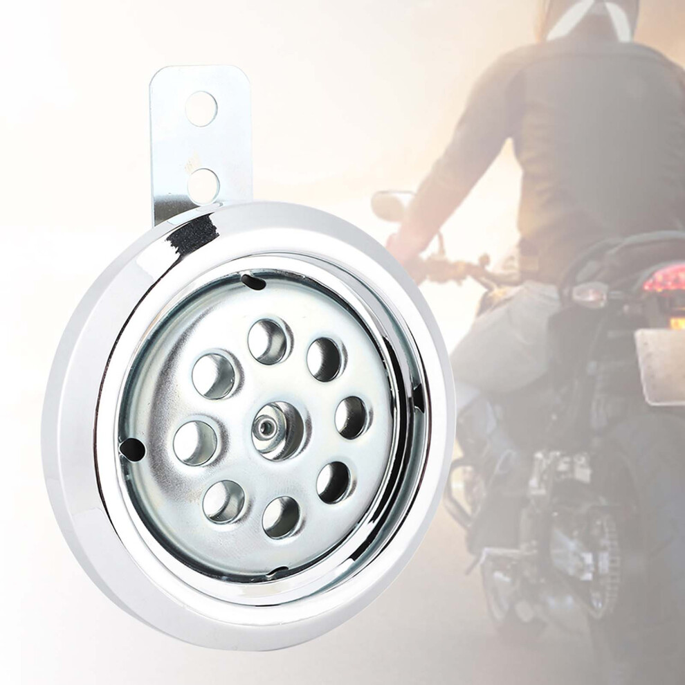 Motorbike Horn Waterproof 105Db Loud 12V 85Mm Chrome Cover Honeycomb Mesh 7891361838400