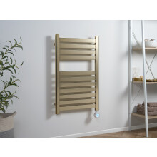 Eden Caldera 600W Electric Towel Radiator in Brushed Brass with Smart WiFi Control