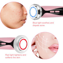 Red Blue Light Therapy Face Machine EMS for Skin Rejuvenation and Anti-Aging