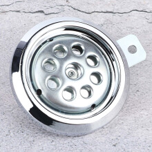 Motorbike Horn Waterproof 105dB Loud 12V 85mm Chrome Cover Honeycomb Mesh
