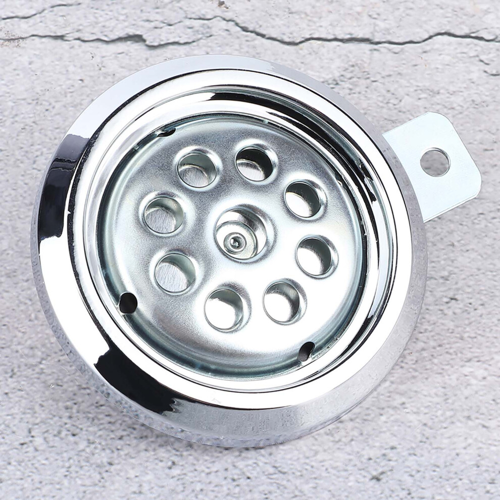 Motorbike Horn Waterproof 105Db Loud 12V 85Mm Chrome Cover Honeycomb Mesh 4661361845882