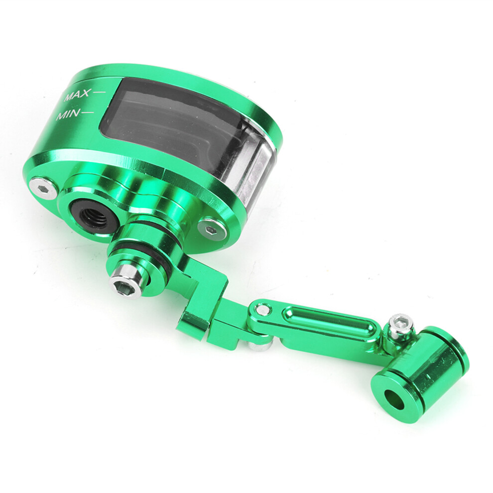 Front Brake Fluid Reservoir Cnc Aluminum Oil Cup Set, Universal Fit Green 8471361846477