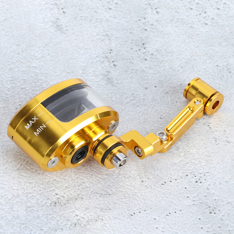 Cnc Aluminum Front Brake Fluid Reservoir Oil Cup For Bikes, Gold 9461361846606