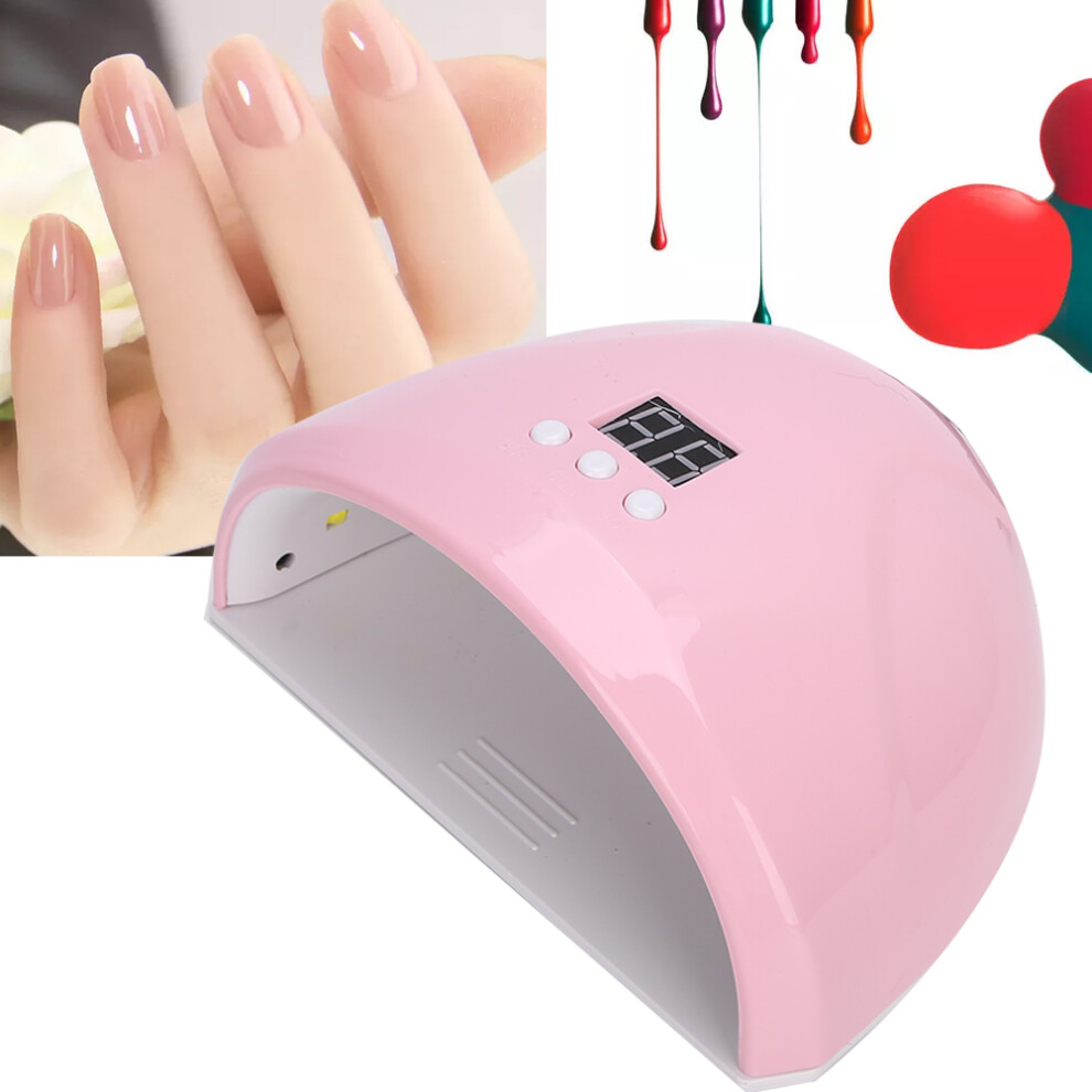 Light/Pink 36W Nail Gel Curing With 12 Chips, Usb Nail Dryer
