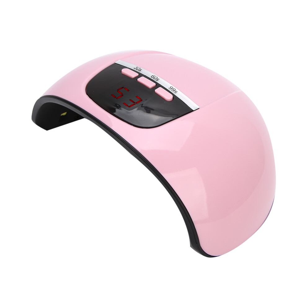 Pink/Light 54W Nail Gel Curing With 18 Chips, Painless Infrared Sensor