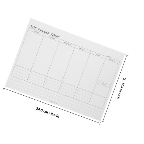 Notepad Com Folhas Removíveis, Planejador E Calendário Diário 1