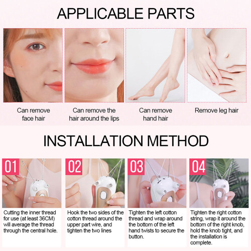 Advanced Physical Depilator with USB Charging for Face & Body Use 2