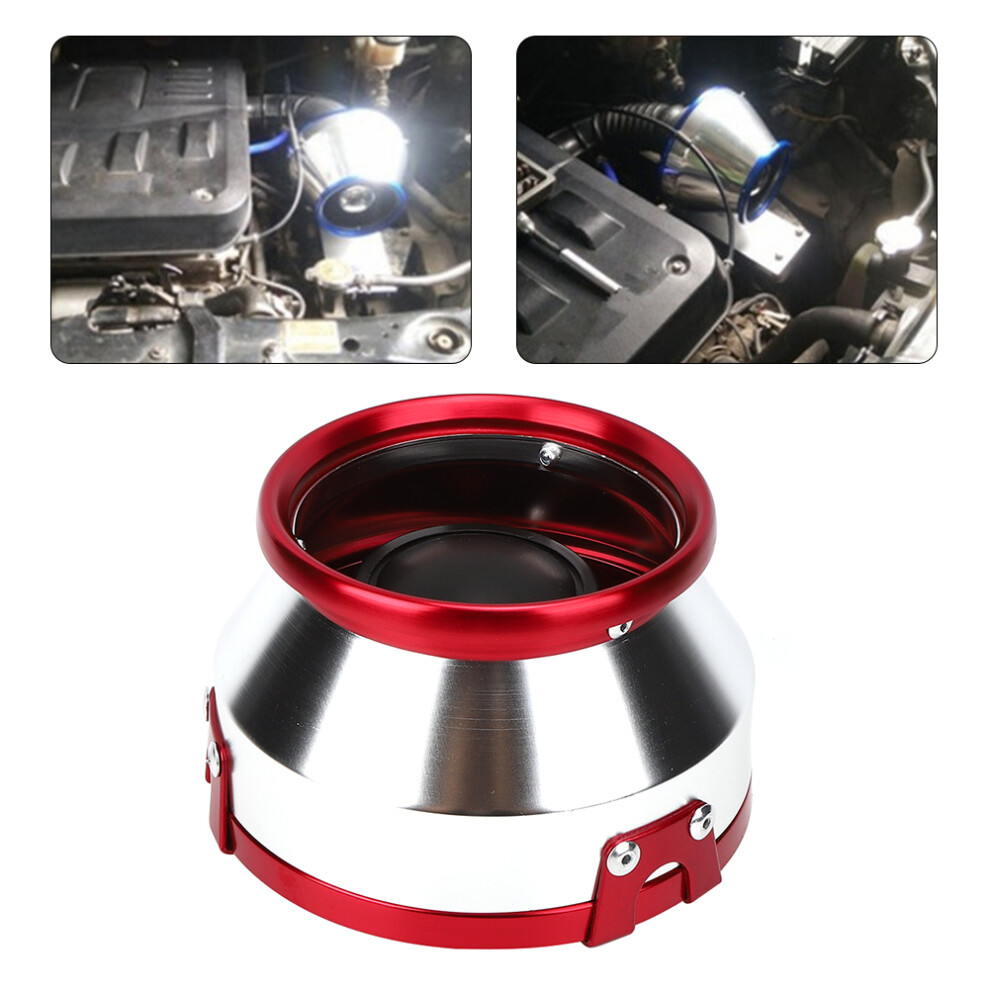 76Mm/3In Aluminum Alloy Cold Air Intake Mushroom Filter For Cars Red 8431361851659