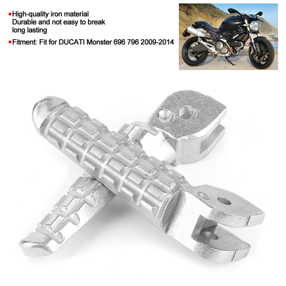 Durable Motorcycle Front Footrest For Monster 696/796 2009-2014, 12X2cm 4611361853073