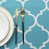 Αδιάβροχο τραπεζομάντιλο, ανθεκτικό γεωμετρικό σχέδιο σύννεφων, ύφασμα 100% 3