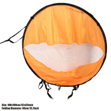 PVC Klappbarer Downwind Windpaddel-Set für Kajaks, 108x108cm, Orange