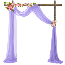 Fondo de fotografía de tela suave sin arrugas, tela de cortina multiusos para bodas en interiores y exteriores, cortina de fondo transparente de