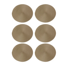 Elegante decoración de mesa, juego de manteles individuales circulares tejidos para cocina, restaurantes, hoteles, oficinas, negocios, resistentes
