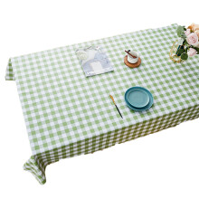 Waterproof Vinyl Tablecloths, Non-Slip Flannel Backing, Wipeable Surface Plastic Table Cover for Kitchen Dining Table