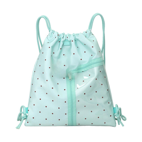 Itabag Backpacks Lovely Pin Display Drawstring Backpacks-Green