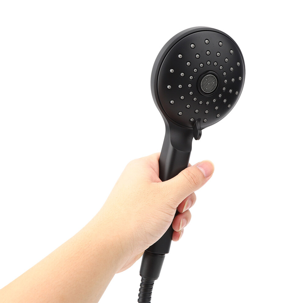 Matte Black Handheld Showerhead With Hose, 1.5M, Modern Design 8151361855739