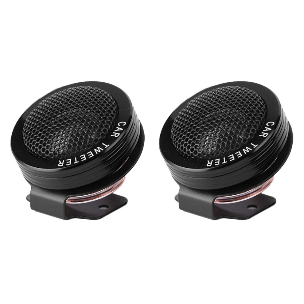 High Sensitivity 2Pcs 150W Dome Tweeter Car Audio Speakers Kit Black 8401361856961