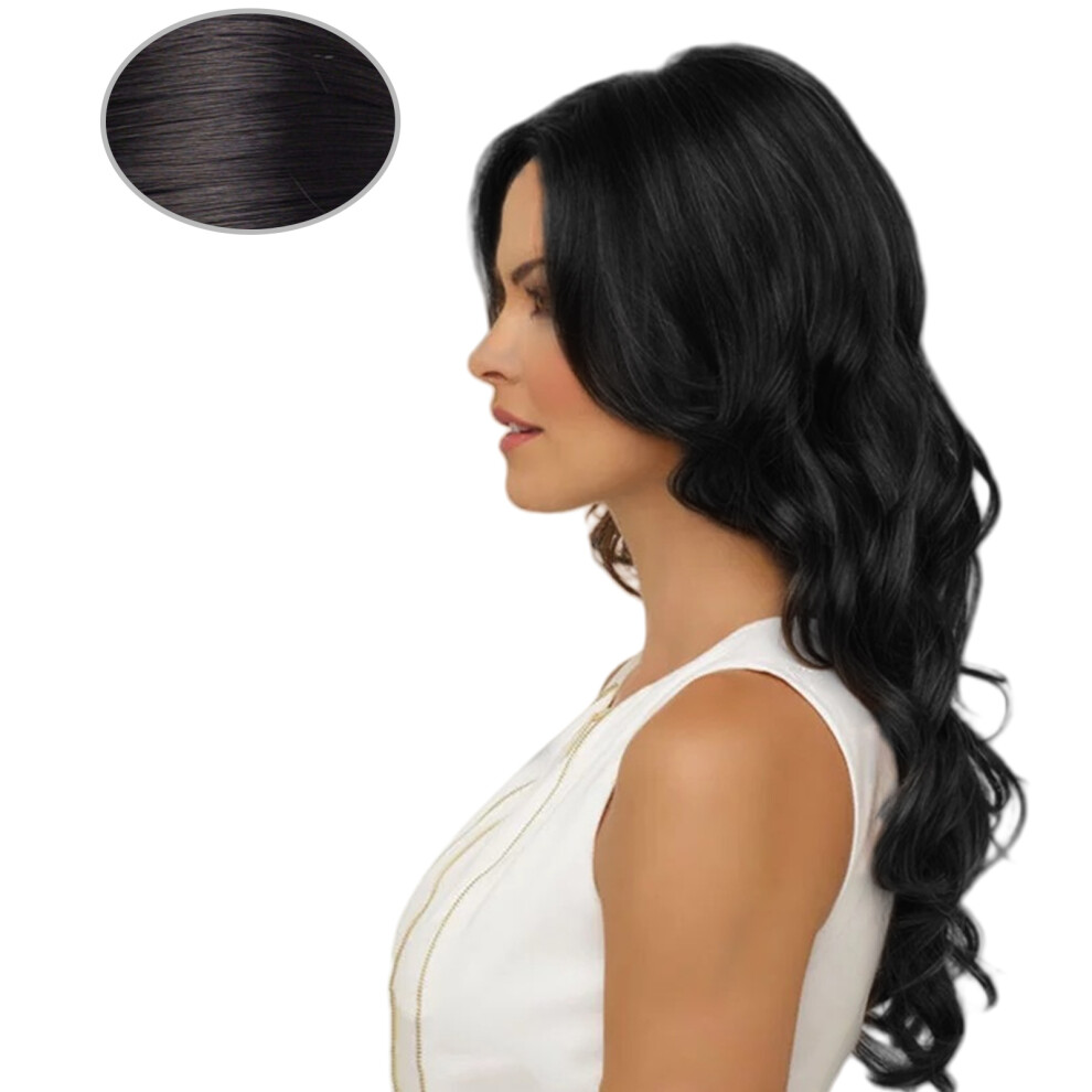 Unisex Black Synthetic Fiber Hairpiece Heat Resistant Curly Wigs Quick