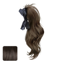 Natural Looks Curly Ponytail Hair Extension with-Black brown