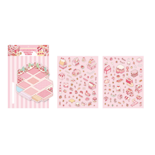 DIY Scene Make Sticker Miniaturized-Strawberry workshop